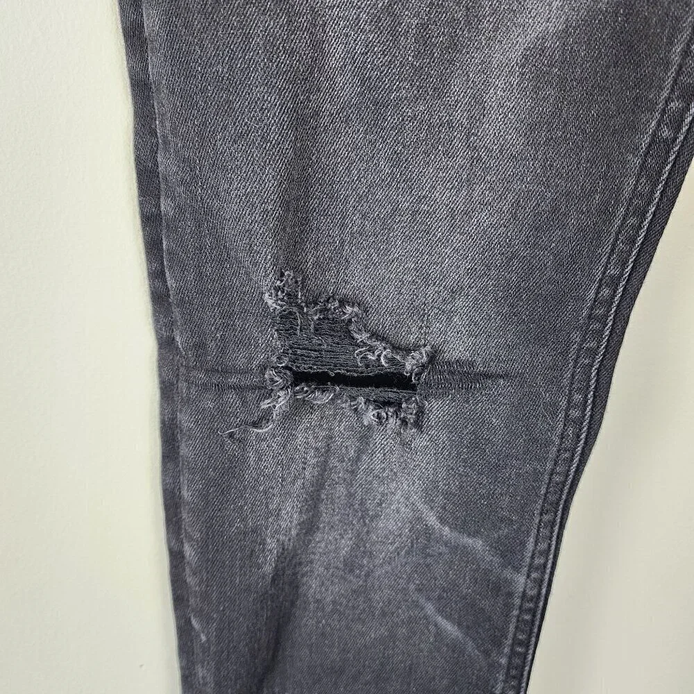 Gap black distressed skinny jeans boy sz 14